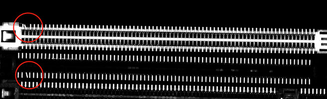应用案例|3C电子行业-电脑卡槽针脚缺陷检测